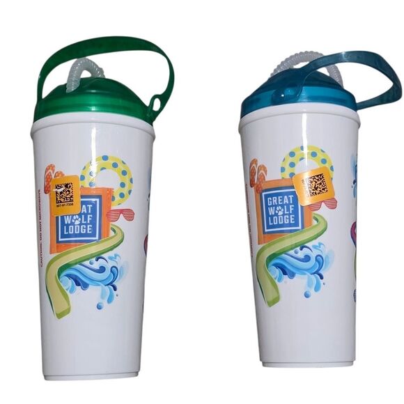 Plush Great Wolf Lodge Animal Ear Headbands And Reusable Cups (Set Of 2) - Picture 4 of 5